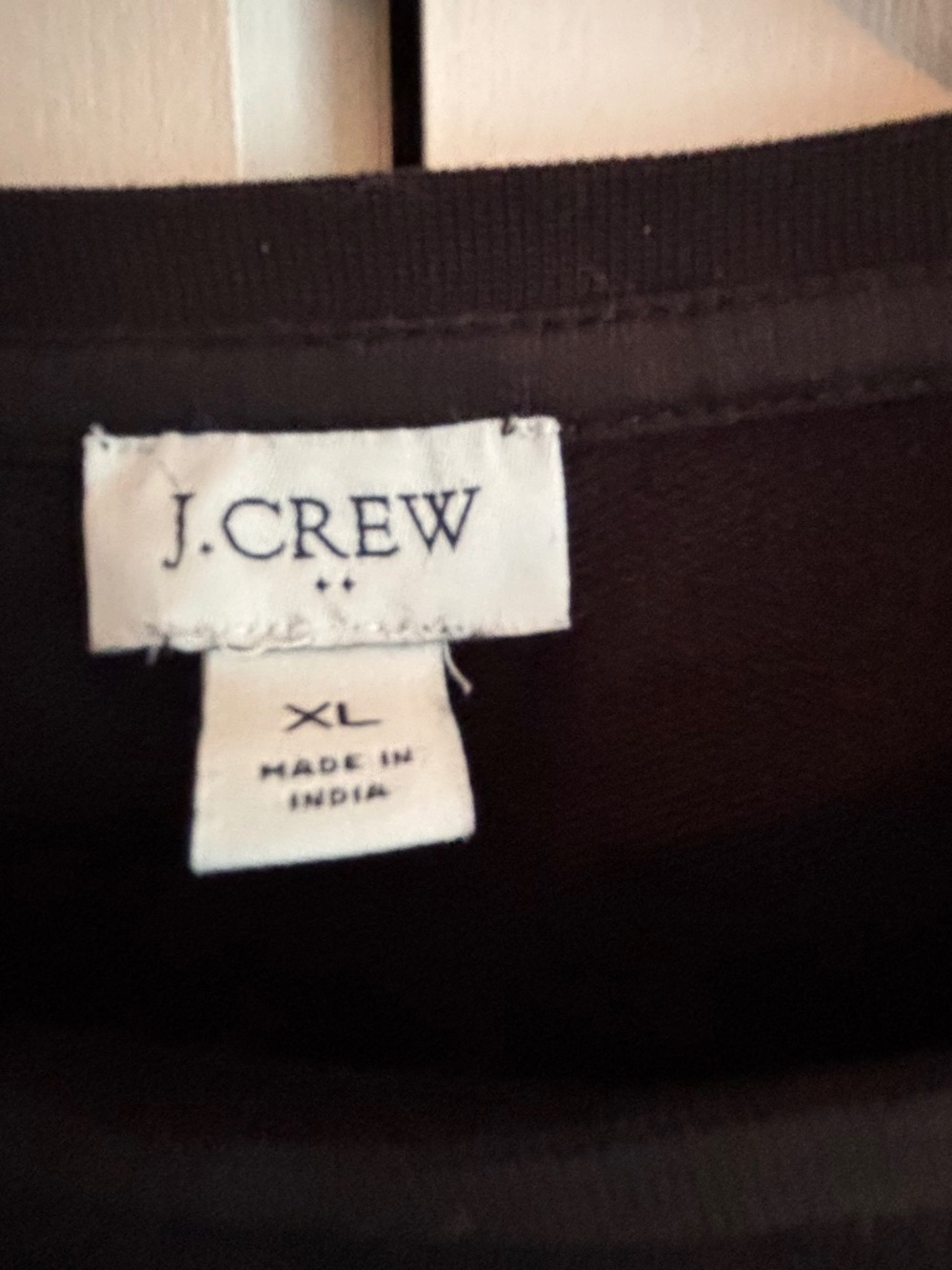 J.Crew Black Jeweled Shoulder Sweatshirt XL Embellished Pullover - Picture 5 of 8